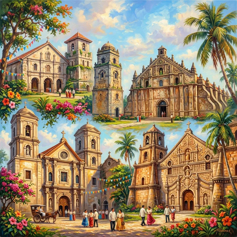 Happy Compilation of Baroque Churches in the Philippines