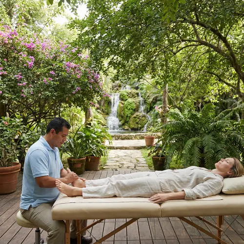 Outdoor Reflexology Session with Professional Reflexologist