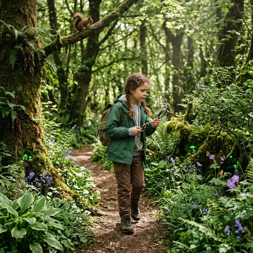 Vibrant Forest Exploration: Girl Nabi's Adventure