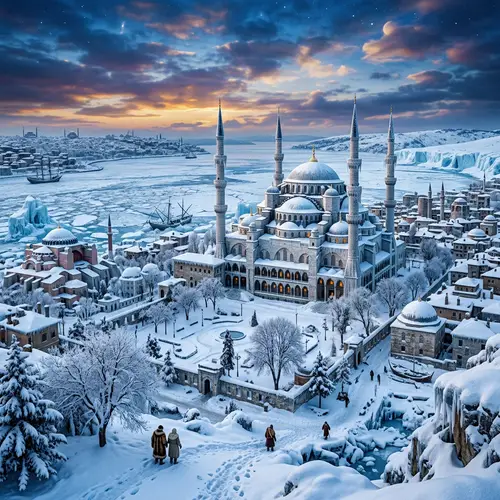 Istanbul in Ice Age: The Blue Mosque Unveiled
