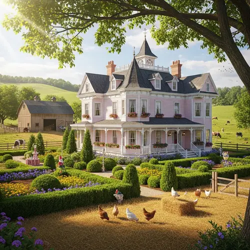 Charming Large House with Garden and Farm