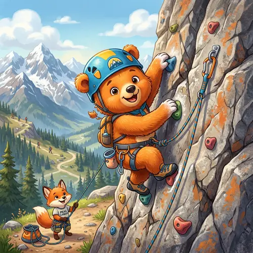 Cute Climbing Mascot: Fun & Adventure