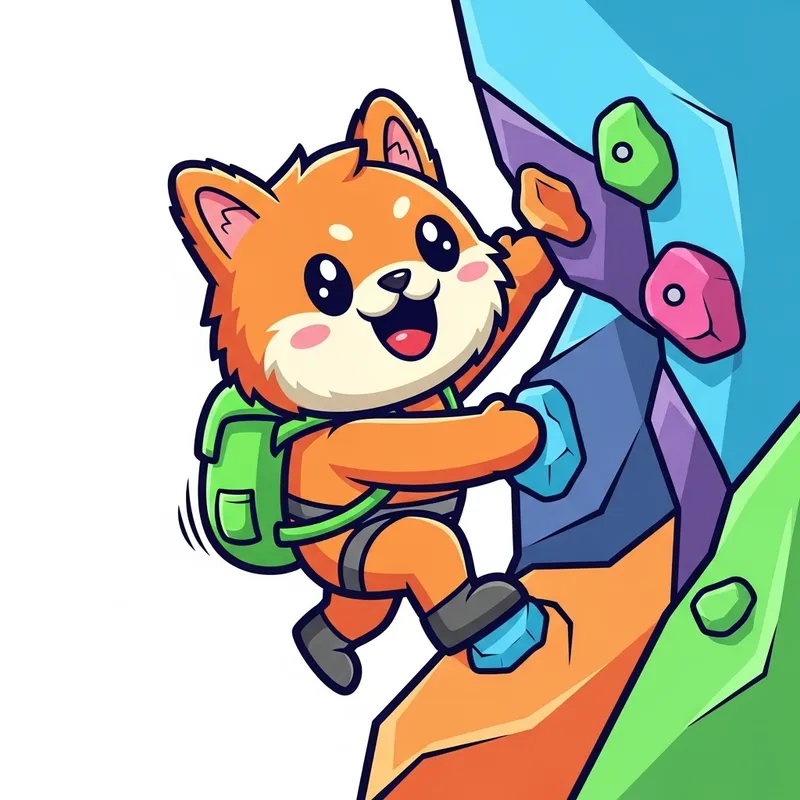 Cute Climbing Mascot: Fun & Adventure