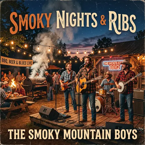 BBQ-Themed Album Cover Design