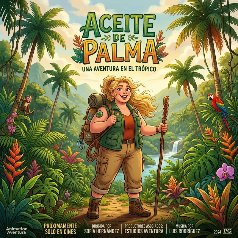 Adventure with Aceite de Palma - Disney Animated Film Poster Adventure with Aceite de Palma - Disney Animated Film Poster
