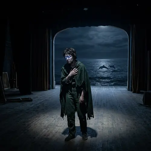 Gloom-Filled Figure with Blue Eyes | Journey to Understanding