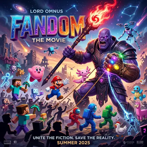 Fandom The Movie Poster ft. Thanos & Popular Characters