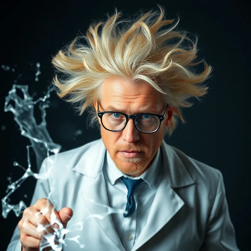 Mad Scientist with Blond Hair Hits Super Saiyan Mode