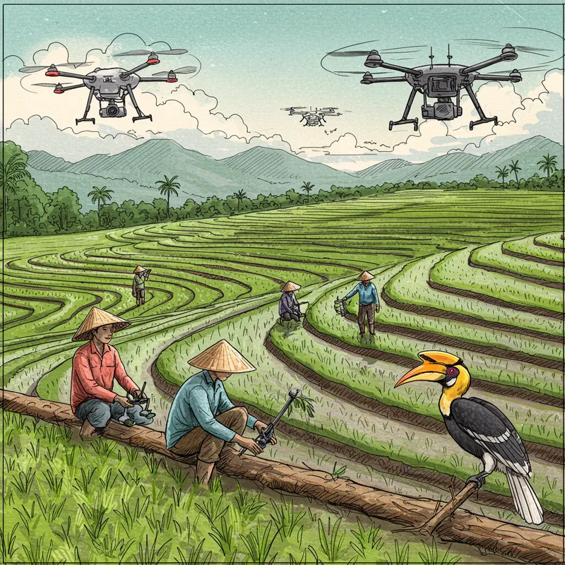 Innovative Farming in Borneo's Vibrant Landscape