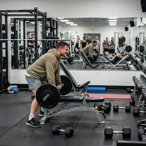 Intense Gym Training Session for Gender-Neutral Individual