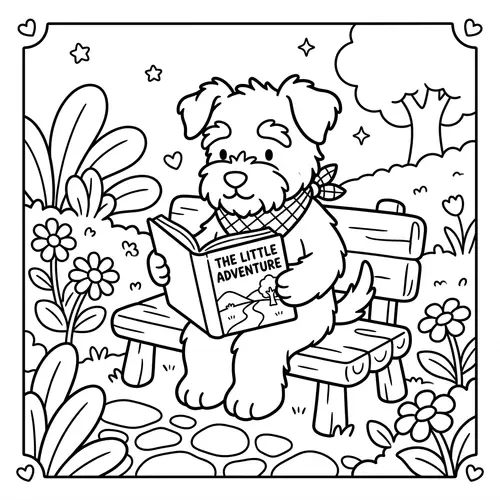 Coloring Page in Bobbie Goods Style