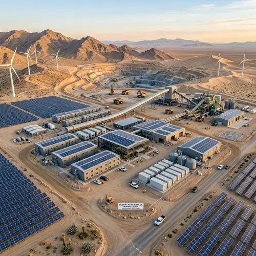 Energy-Efficient Desert Mining Camp Design