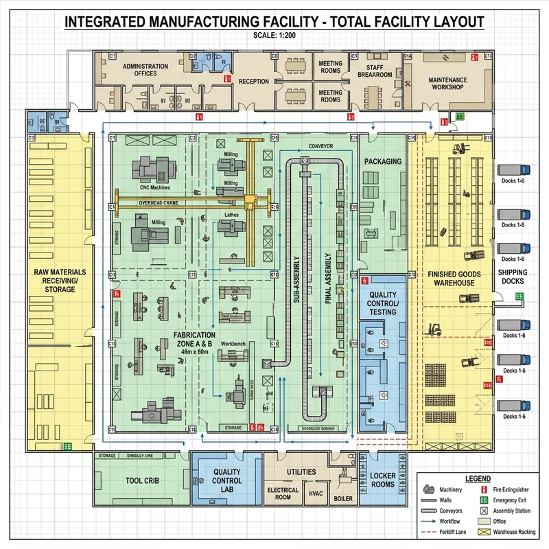 Comprehensive Facility Layout Design | Smart Workspace