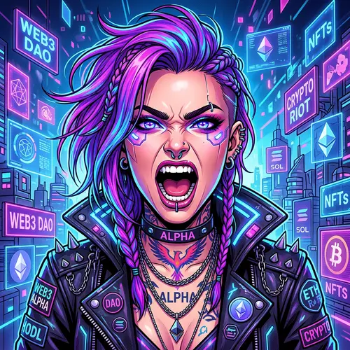 Web3 Alpha Female Avatar - Bold & Unique Design