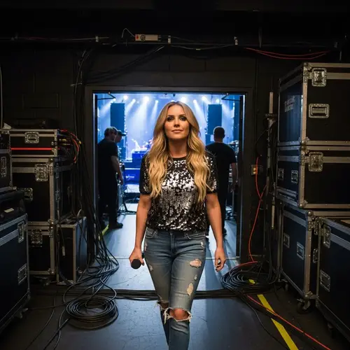 Carly Pearce Backstage at a Concert