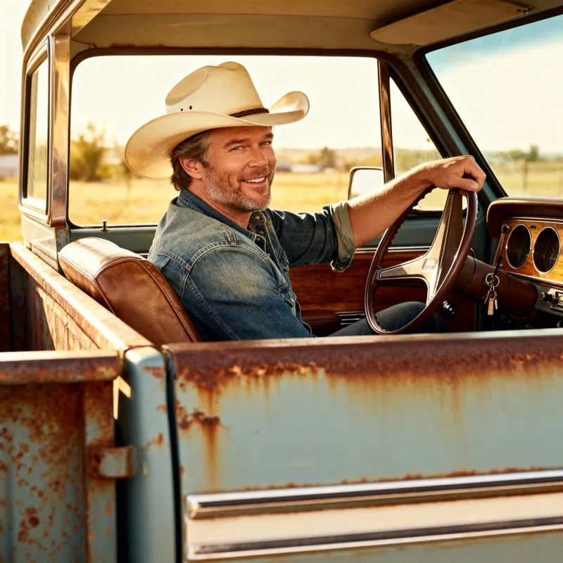 Blake Shelton: Relaxing in His Car