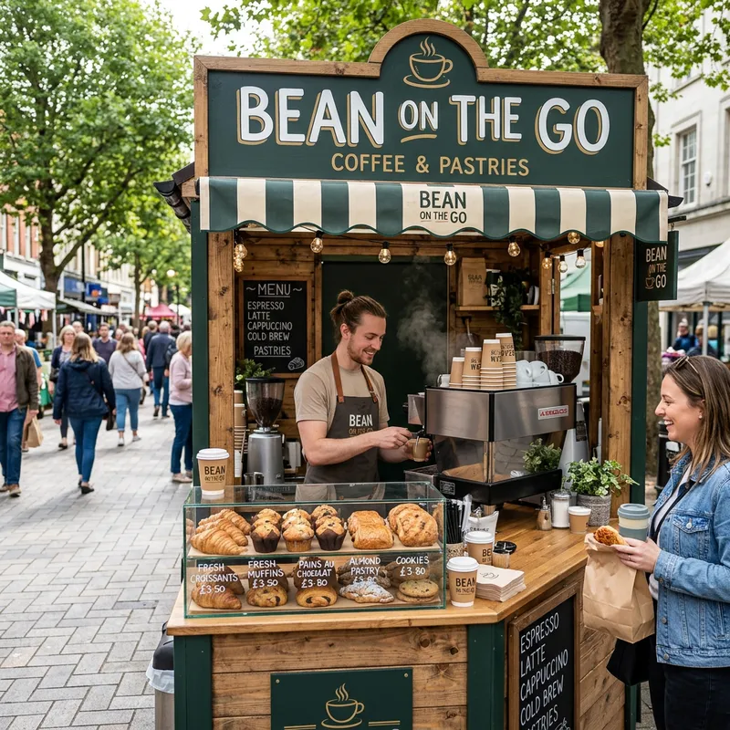 Bean On The Go: Coffee & Pastries Pop Up Stand