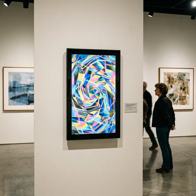 Colorful NFT Art Showcase | Digital Gallery Display