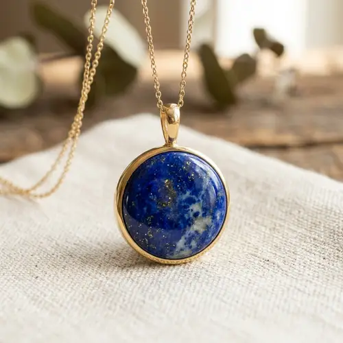 Round Stone Pendant - No Diamond