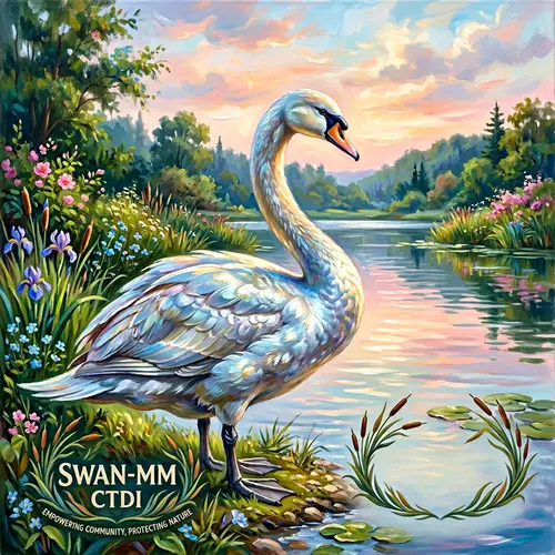 Elegant SWAN-MM CTDI Mascot – Grace and Poise