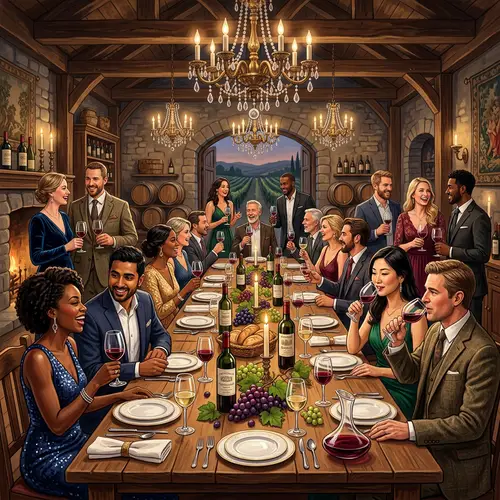 Elegant Wine Party: Sophistication & Charm | European Winery Style