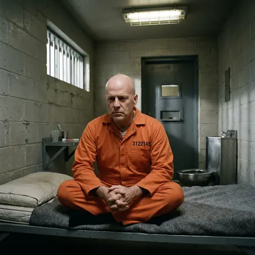 Inmate Reflection: A Moment in a Prison Cell