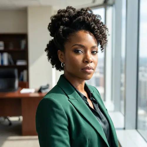 Empowered Woman: Confidence in Her Eyes