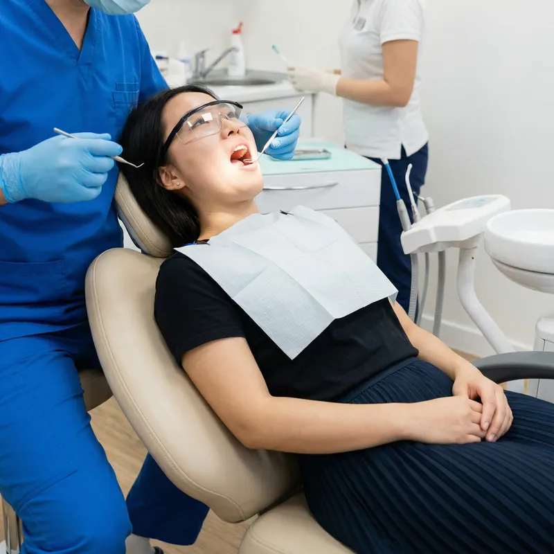 Dental Treatment for Young Asian Woman