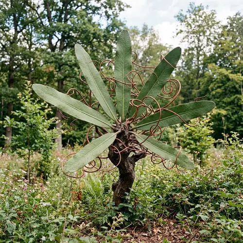 Unique Tree with Eight Leaves and Mobile Tendrils