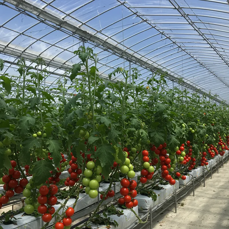 High Tech Tomato Production Greenhouse Solutions