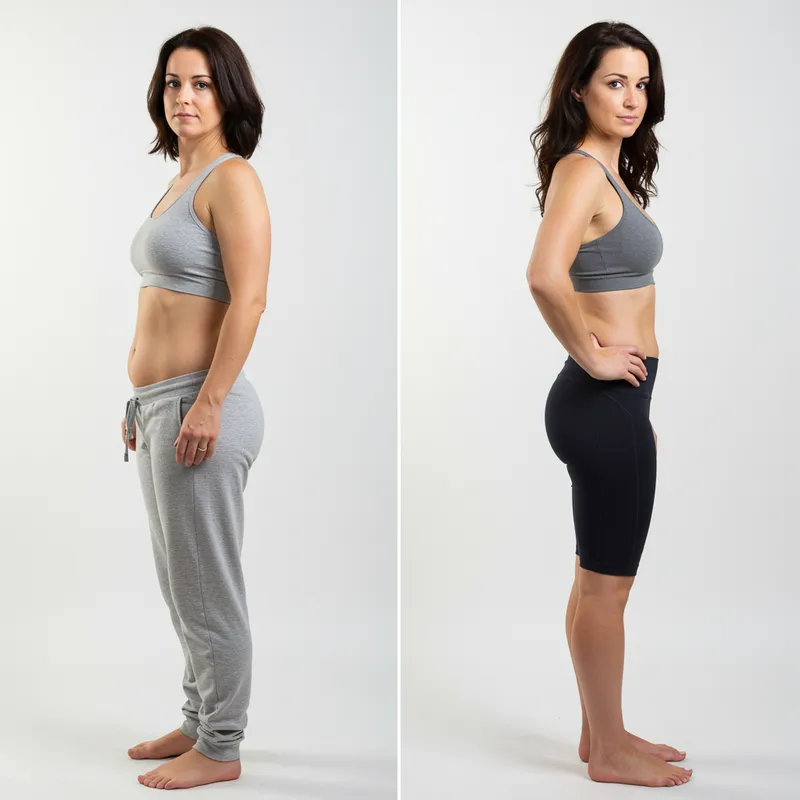 Brunette Weight Loss Transformation - Before & After Brunette Weight Loss Transformation - Before & After