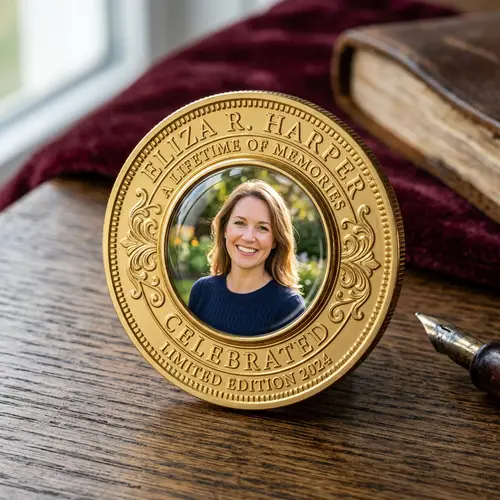 Stunning Gold Coin Photo for Collectors