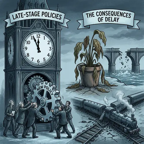 Avoid Negative Outcomes: Impact of Delayed Policies Revealed