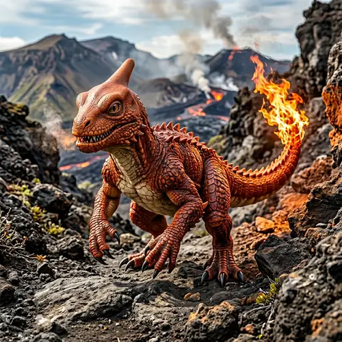 Realistic Charmaleon Pokémon Art