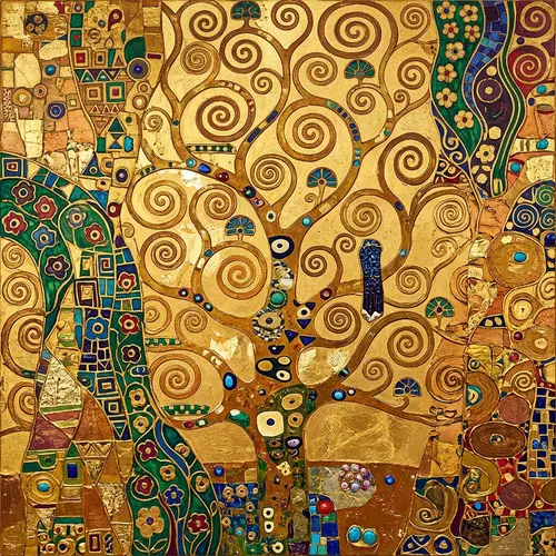 Klimt-Inspired Portrait Backgrounds
