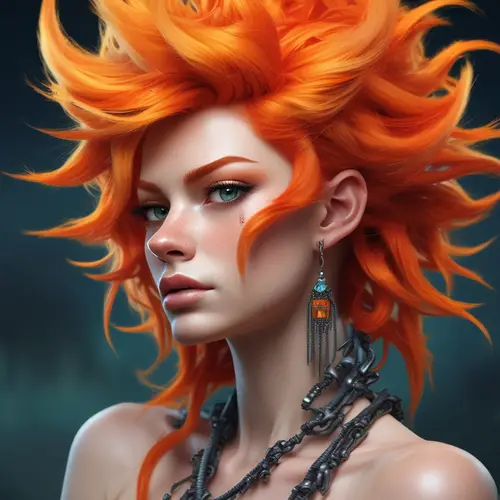 Electrifying Character Design: Bold & Futuristic Style