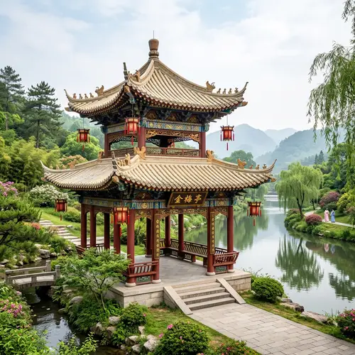 Jin Mei Ting Pavilion: Elegant Traditional Chinese Architecture