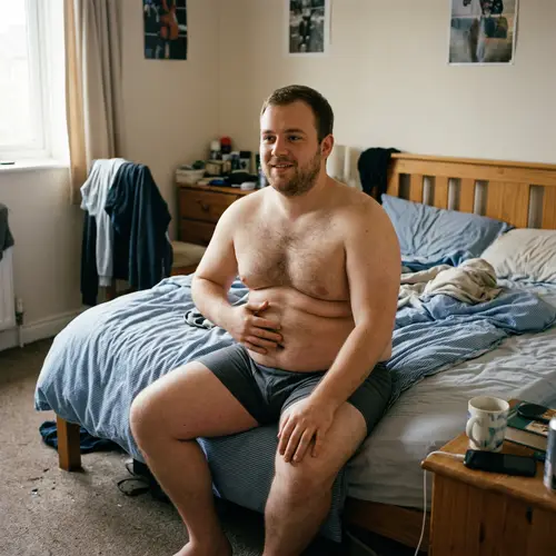 Chubby Guy in Underwear - Fun and Lighthearted