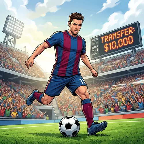 Footballer in Barcelona Kit for $10000 - Digital Art