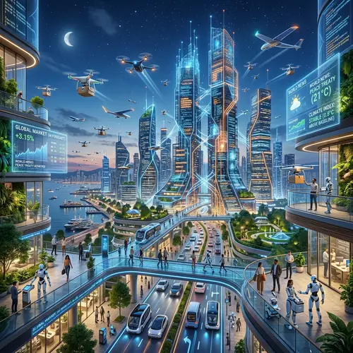 Future World Envisioned by Neural Networks: Urban Utopia