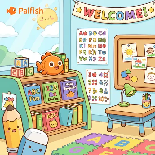Palfish Backgrounds: Fun Elementary Cartoons