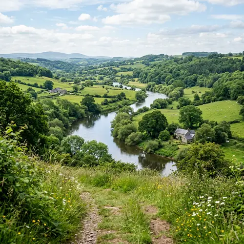 Stunning Green Landscape with River View