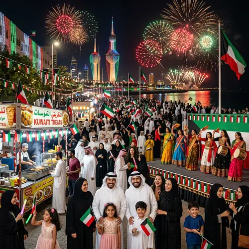 Vibrant Celebration for Kuwait's National Day | Cultural Diversity and Festivities