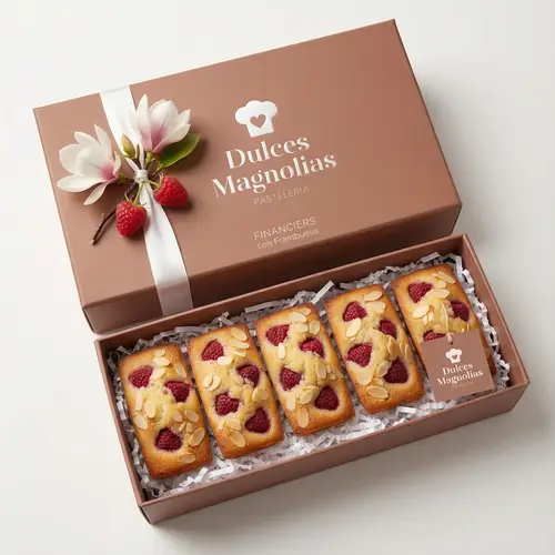 Raspberry Financiers Packaging Design
