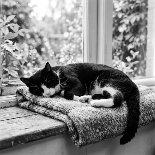 Black and White Cat - Cute Cat Photos