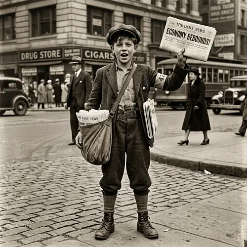1930's Vintage Newsboy Outfit - Full View