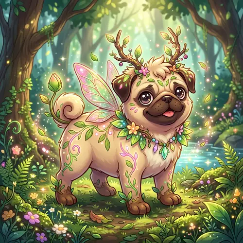 Pug Pokémon: Earth and Fairy Starter Inspiration
