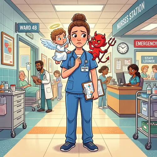 Nurse Cartoon: Moral Conflict in the Hospital