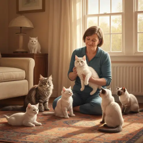 Adorable Kittens: Loving Breeder's Cozy Haven