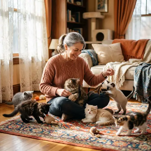 Adorable Kittens: Loving Breeder's Cozy Haven